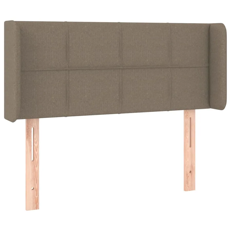 Tête de lit avec oreilles Taupe 103x16x78/88 cm Tissu - 2