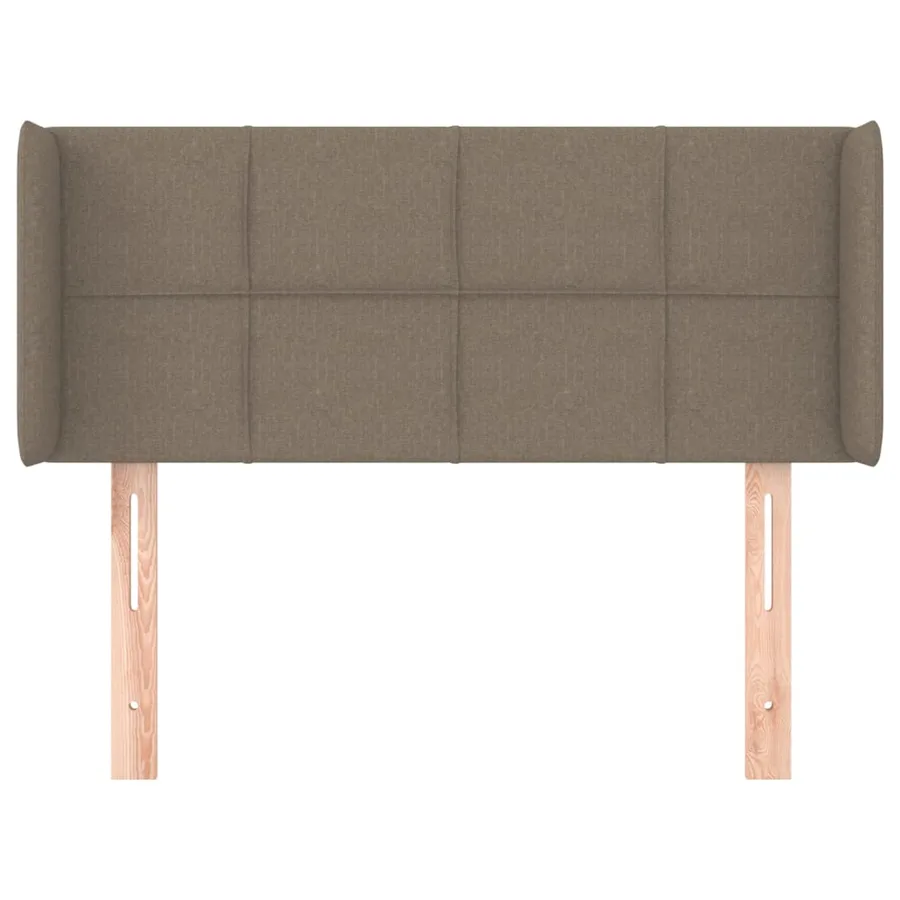 Tête de lit avec oreilles Taupe 103x16x78/88 cm Tissu - 3
