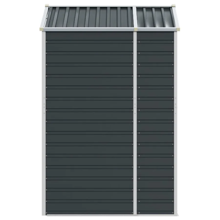Abri de jardin anthracite 191x130x198 cm acier galvanisé - 6