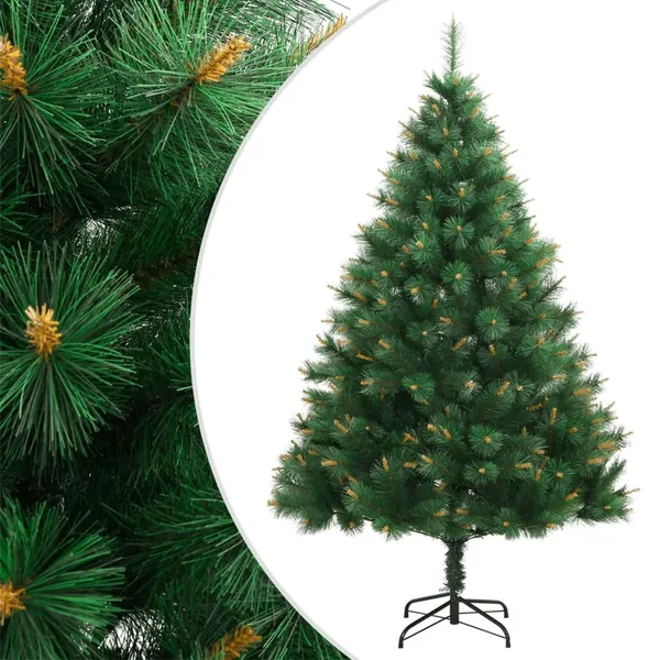 Sapin de Noël artificiel à charnières avec support 210 cm