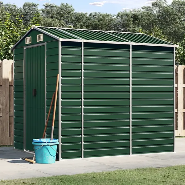 Abri de jardin Vert 191 x 215 x 198 cm Acier galvanisé