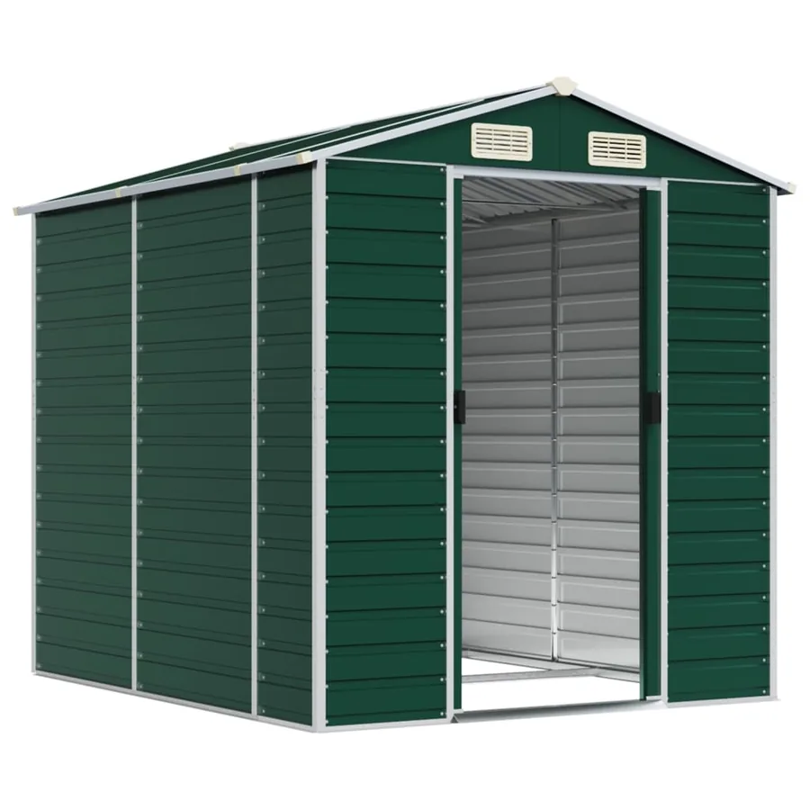 Abri de jardin Vert 191 x 215 x 198 cm Acier galvanisé - 3