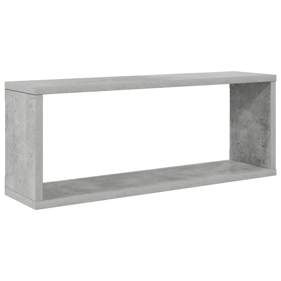 Étagères murales cube 6 pcs Gris béton Bois d’ingénierie - 4