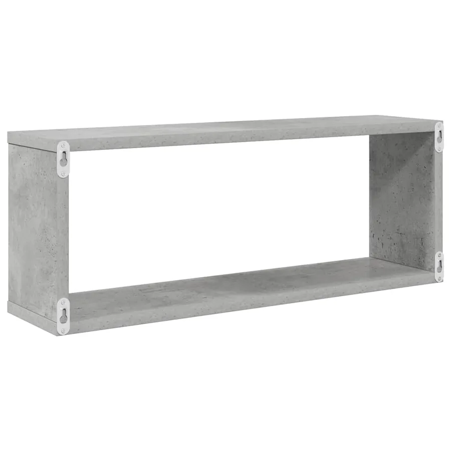 Étagères murales cube 6 pcs Gris béton Bois d’ingénierie - 7
