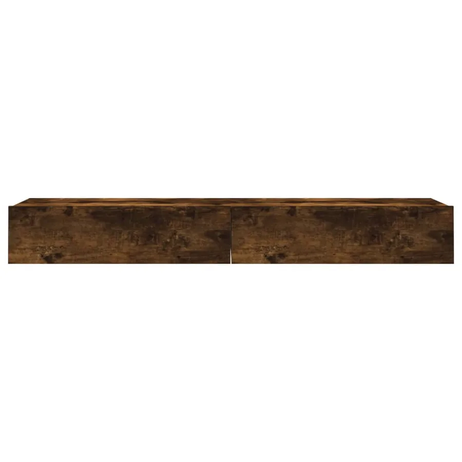 Meubles TV avec lumières LED 2 pcs chêne fumé 60x35x15,5 cm - 8