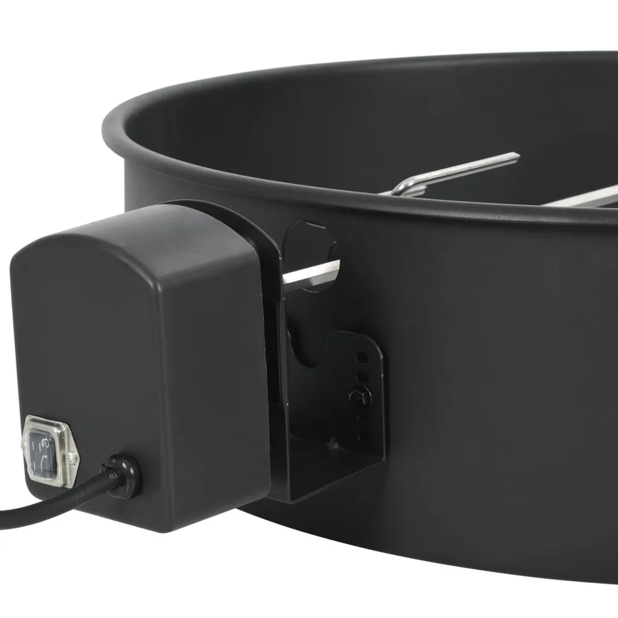 Kit d'anneau de rôtissoire de barbecue 57 cm Noir - 3