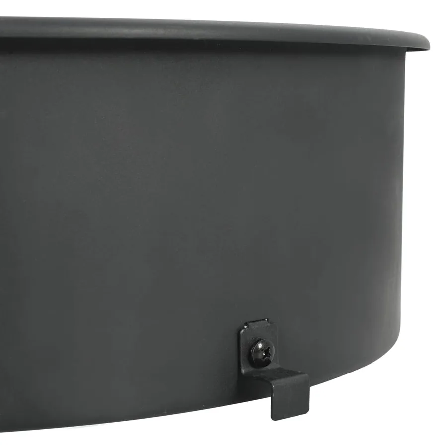 Kit d'anneau de rôtissoire de barbecue 57 cm Noir - 4