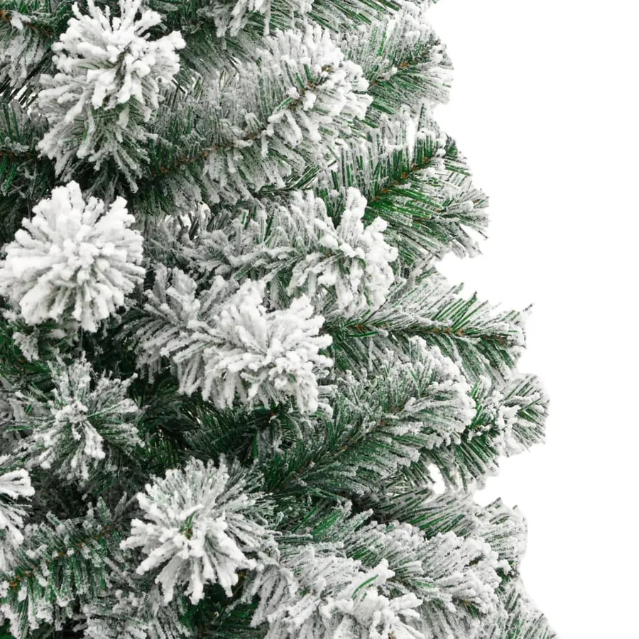 Sapin de Noël artificiel à charnières avec neige floquée 210 cm - 5