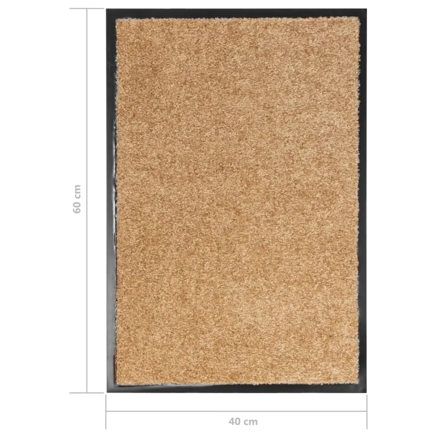 Paillasson lavable Crème 40x60 cm - 6