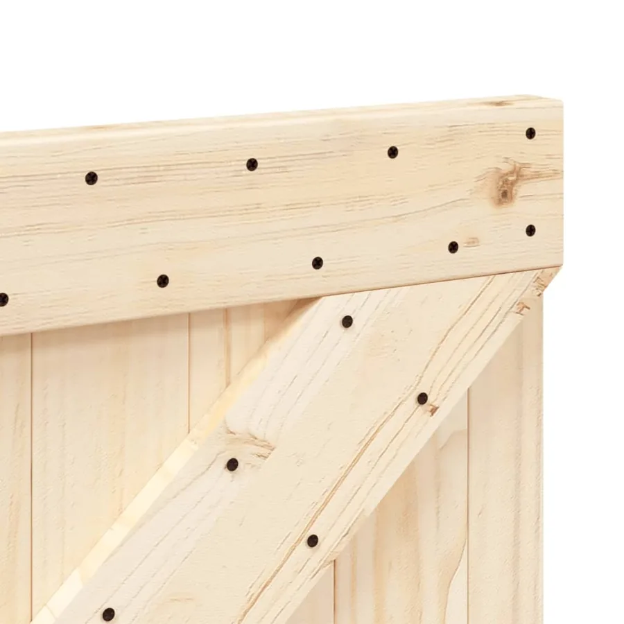 Tête de lit 140x104 cm bois massif de pin - 6