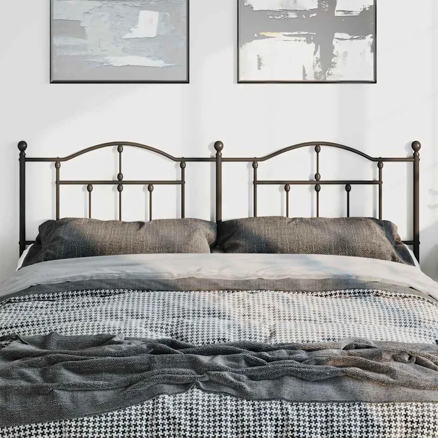 Tête de lit de remplacement métal noir 180 cm - 3