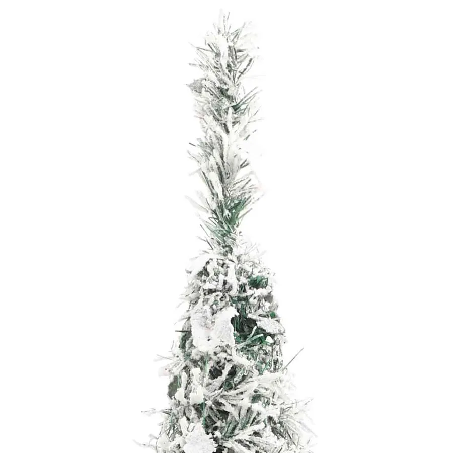 Sapin de Noël artificiel escamotable avec neige floquée 100 LED - 7