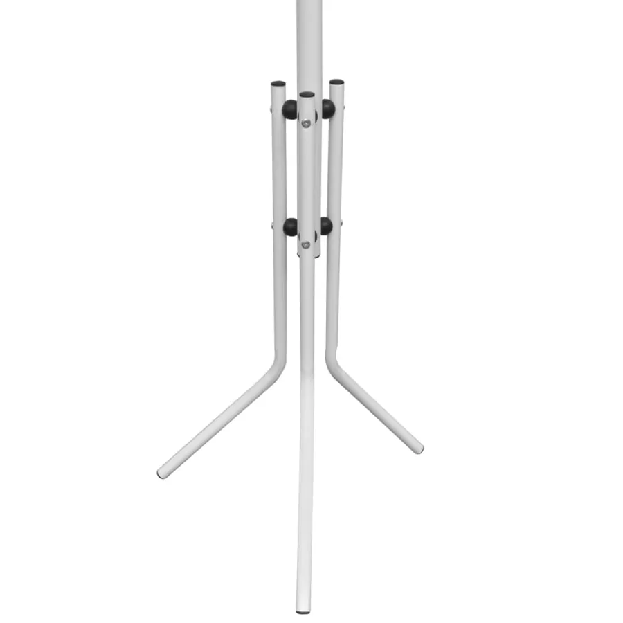 Portemanteau sur pied métal blanc - 3