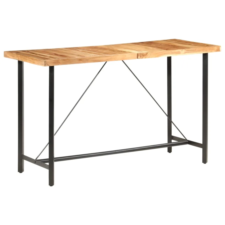 Ensemble de bar 9 pcs Bois d'acacia et de récupération massif - 19