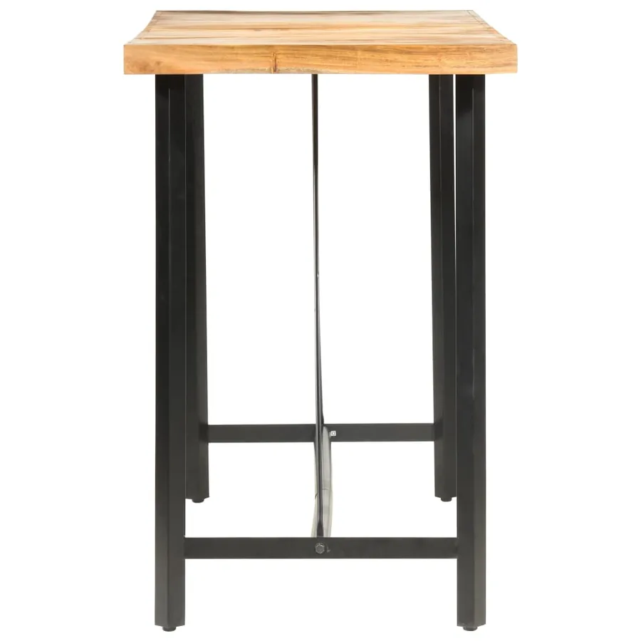 Ensemble de bar 9 pcs Bois d'acacia et de récupération massif - 3
