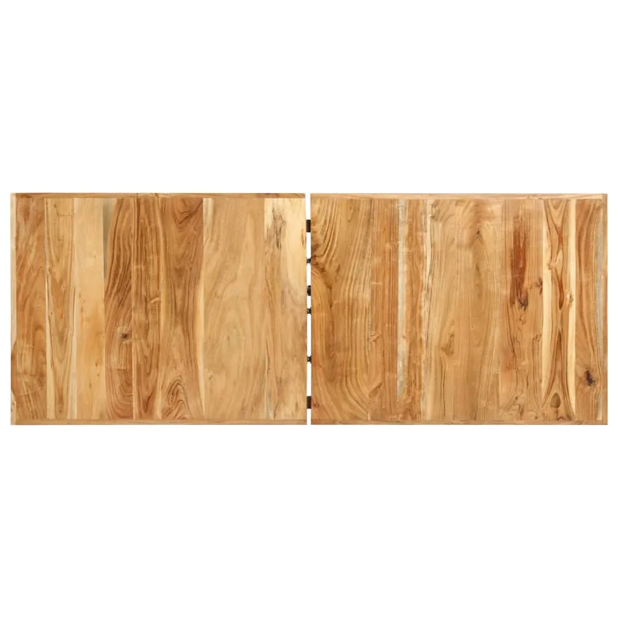 Ensemble de bar 9 pcs Bois d'acacia et de récupération massif - 4