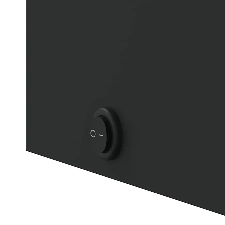 Armoire de bain à miroir avec LED arquée noir 42x13x70 cm - 11