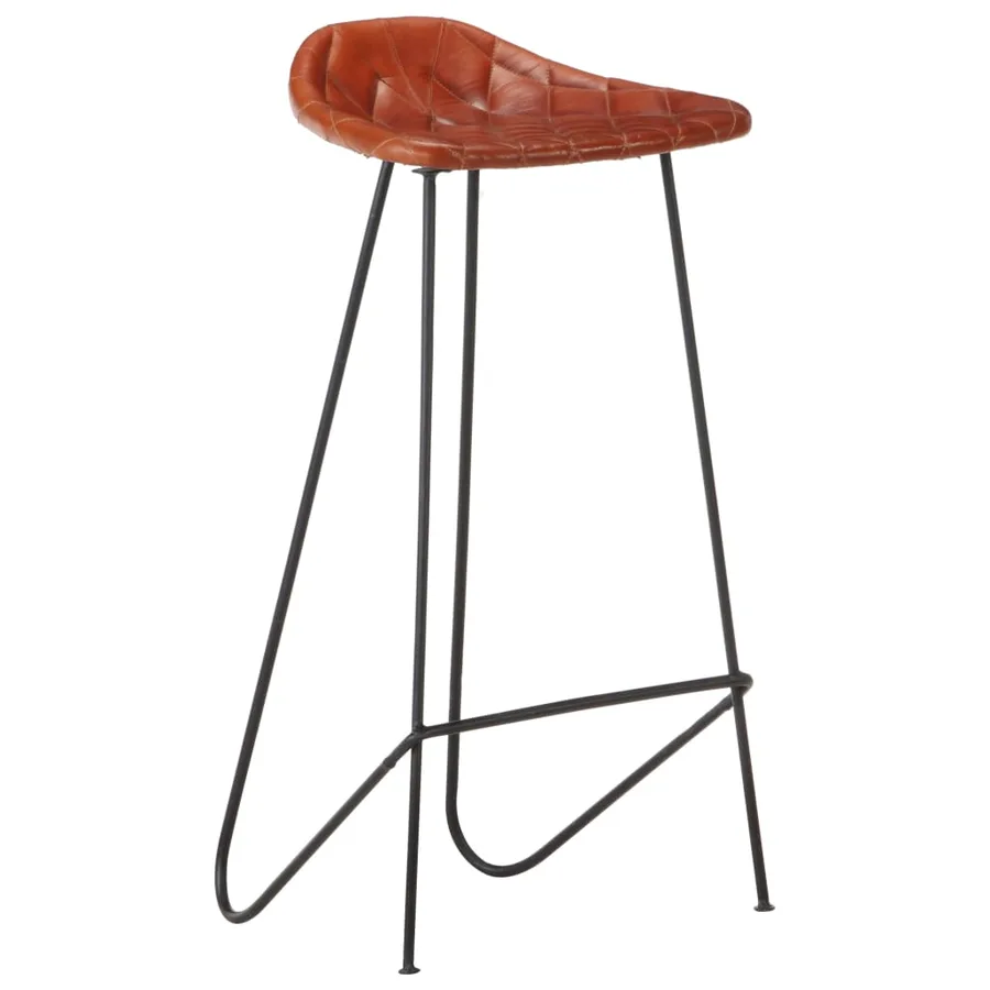 Ensemble de bar 7 pcs Bois d'acacia solide et cuir véritable - 10