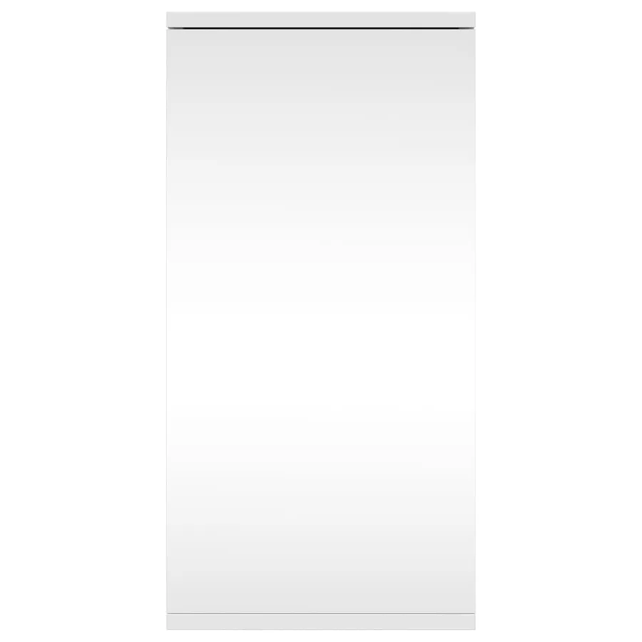 Armoire de bain à miroir d'angle blanc 30x24x60 cm - 3
