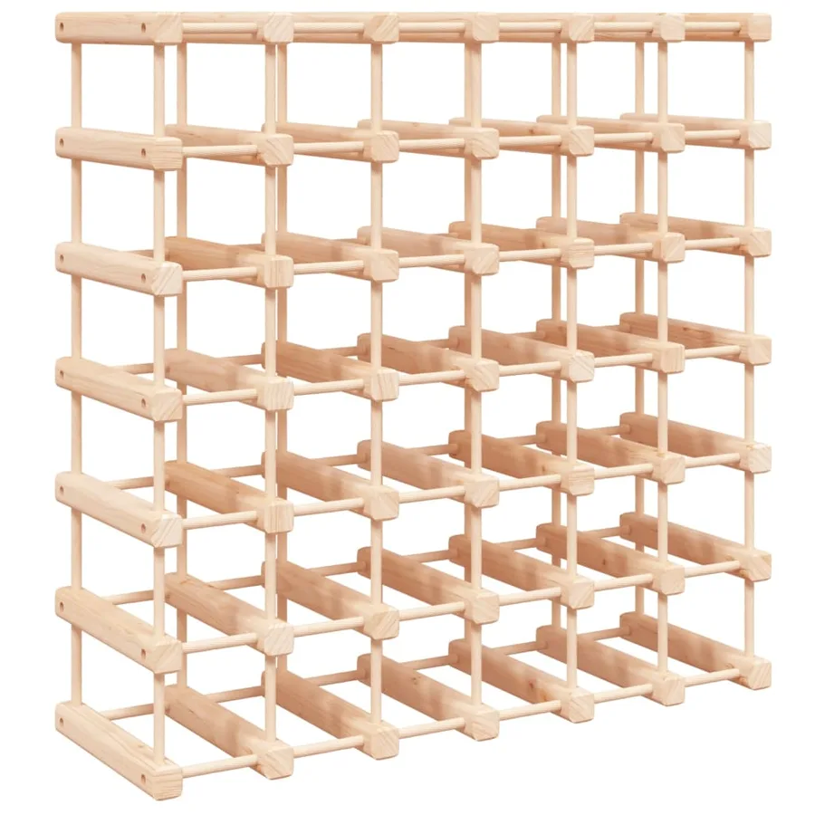Casier à vin pour 42 bouteilles 68,5x23x68,5 cm pin massif - 2