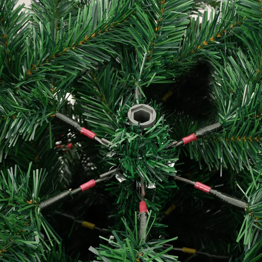 Sapin de Noël artificiel avec pommes de pin et baies 210 cm - 7