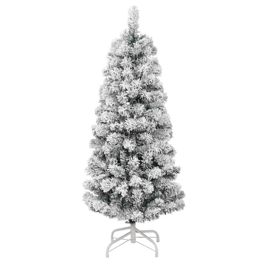 Sapin de Noël artificiel à charnières avec neige floquée 150 cm - 2