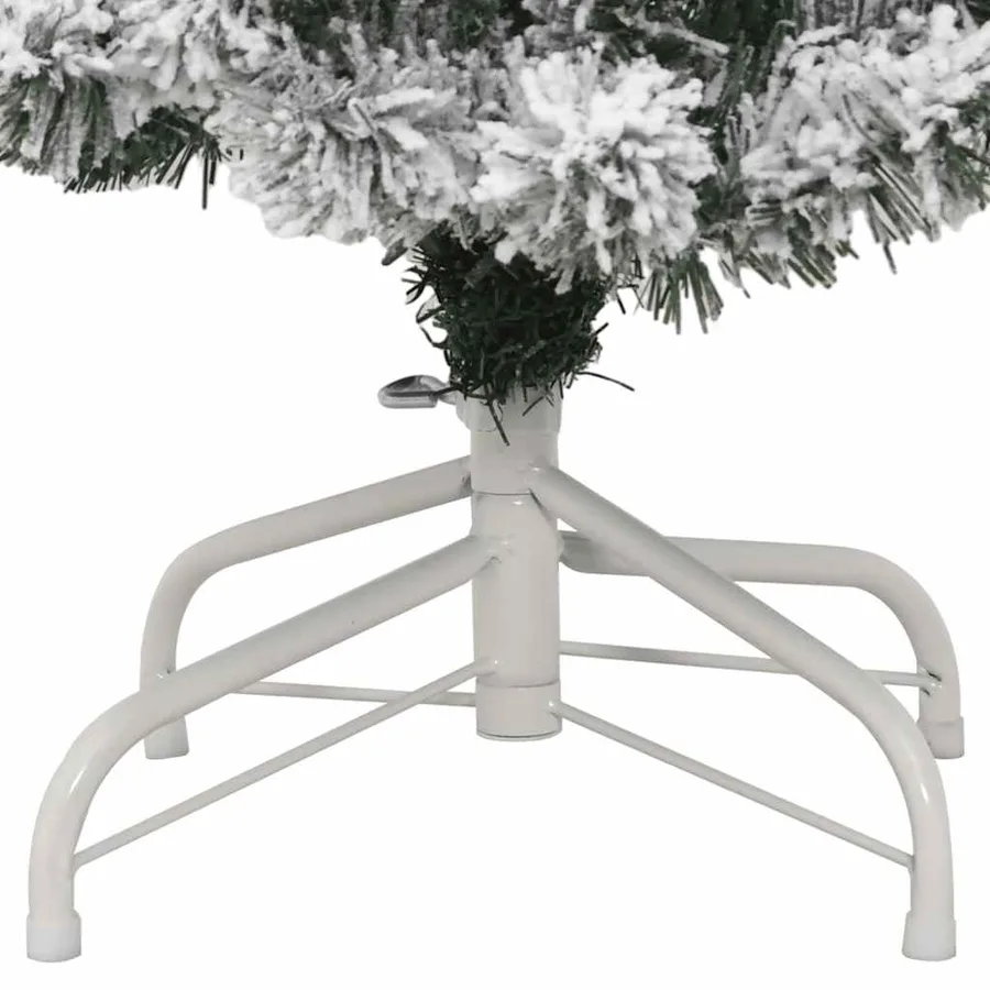 Sapin de Noël artificiel à charnières avec neige floquée 150 cm - 6