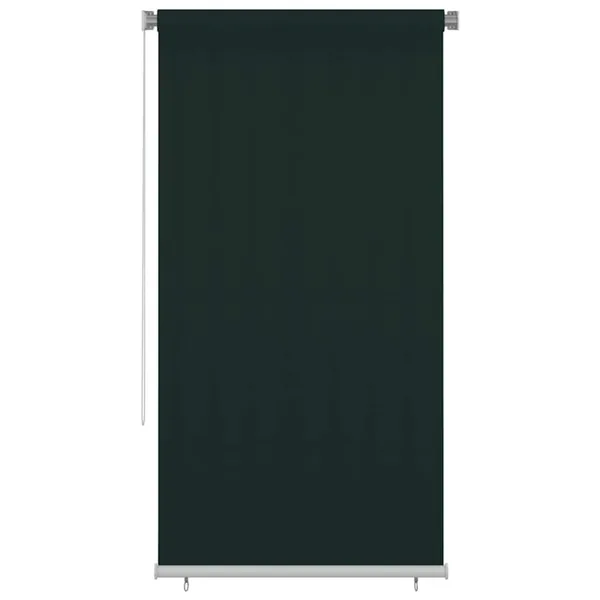 Store roulant d'extérieur 125 (l) x 230 (H) cm vert foncé HDPE