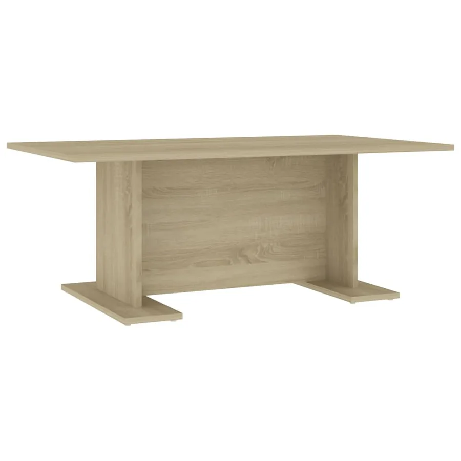 Table basse chêne sonoma 103,5x60x40 cm bois d'ingénierie - 2
