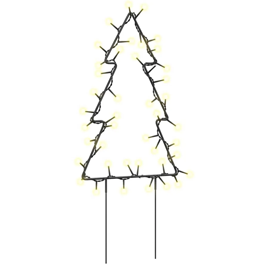 Décoration lumineuse arbre de Noël piquets 3 pcs 50 LED 30 cm - 2