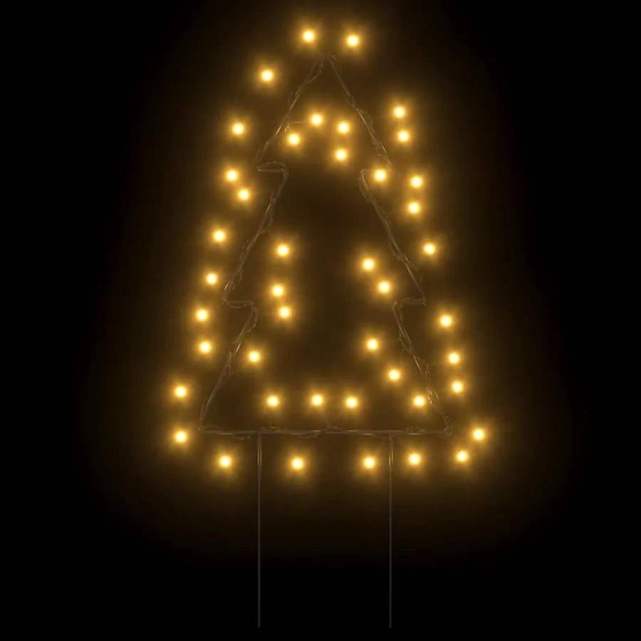 Décoration lumineuse arbre de Noël piquets 3 pcs 50 LED 30 cm - 5