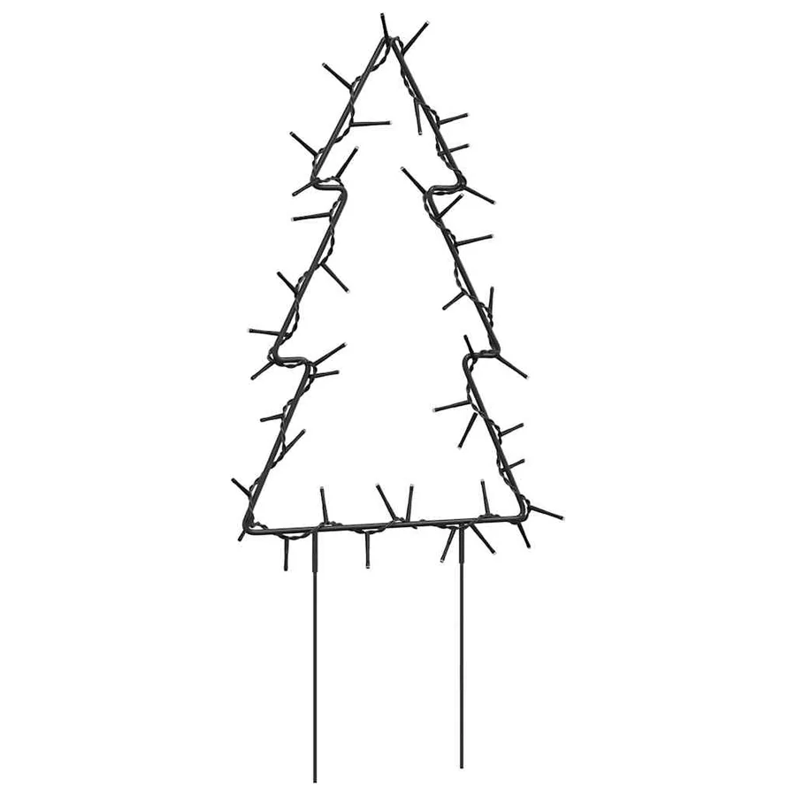 Décoration lumineuse arbre de Noël piquets 3 pcs 50 LED 30 cm - 6