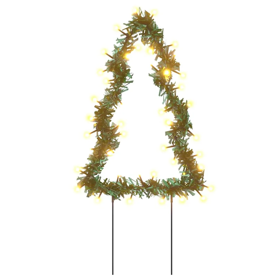 Décoration lumineuse arbre de Noël piquets 3 pcs 50 LED 30 cm - 4