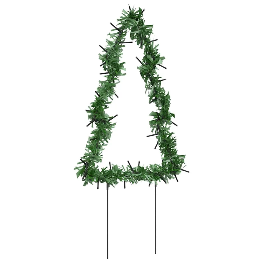 Décoration lumineuse arbre de Noël piquets 3 pcs 50 LED 30 cm - 6