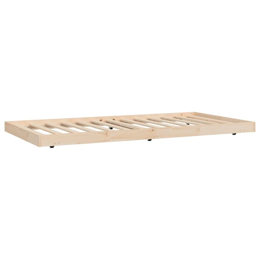 Cadre de lit sans matelas 90x200 cm bois de pin massif - 4