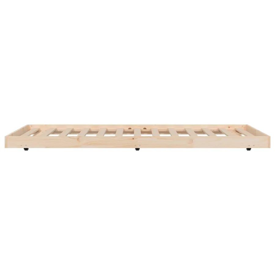 Cadre de lit sans matelas 90x200 cm bois de pin massif - 5