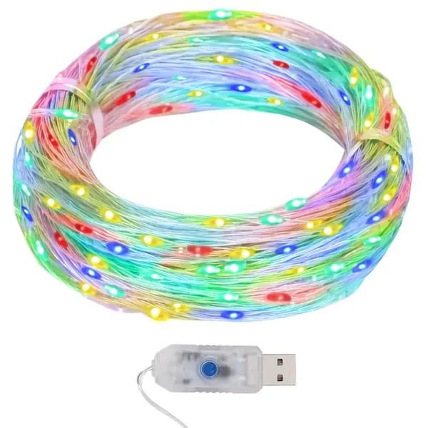 Guirlande lumineuse micro LED 40m 400 LED coloré 8 fonctions