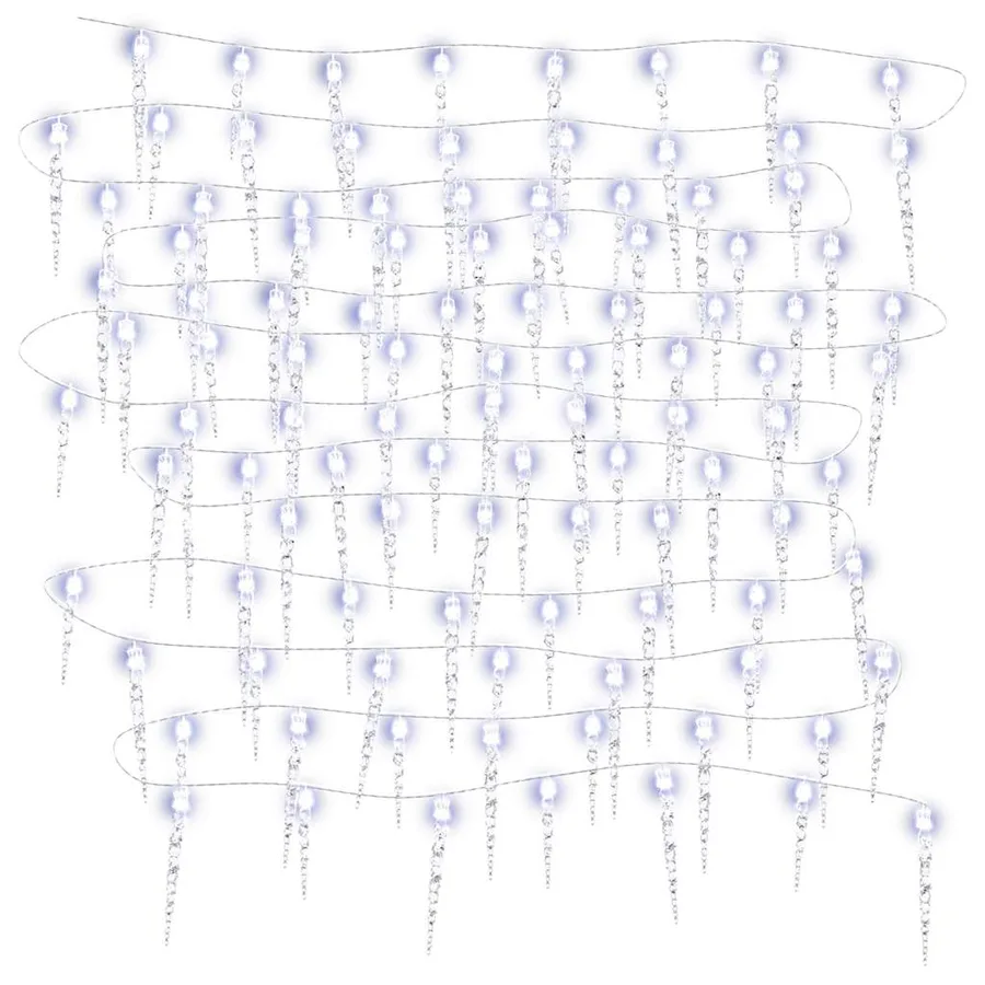 Guirlande lumineuse de Noël 200 LED Blanc froid 20 m Acrylique PVC - 4