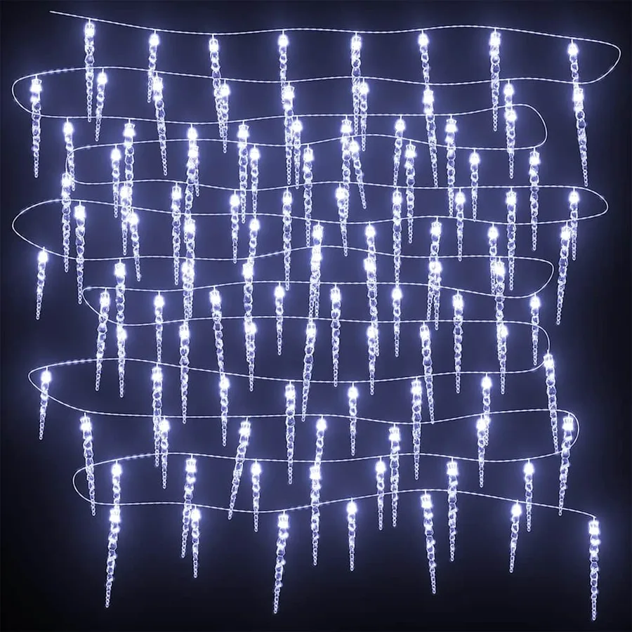 Guirlande lumineuse de Noël 200 LED Blanc froid 20 m Acrylique PVC - 5