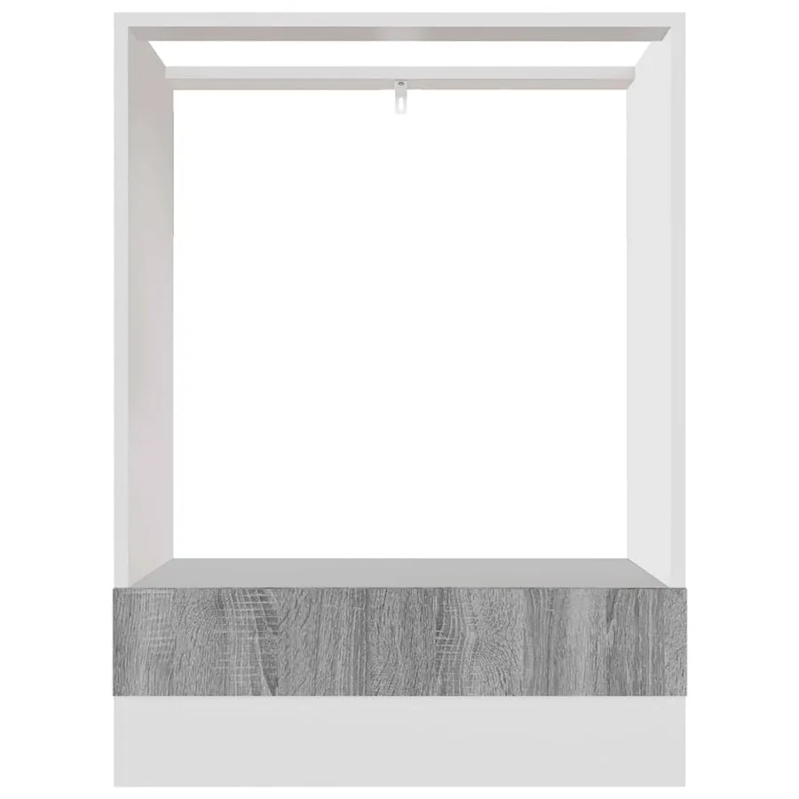 Meuble de four "Riga" Gris Sonoma 60 x 46 x 81,5 cm Bois d'ingénierie - 5