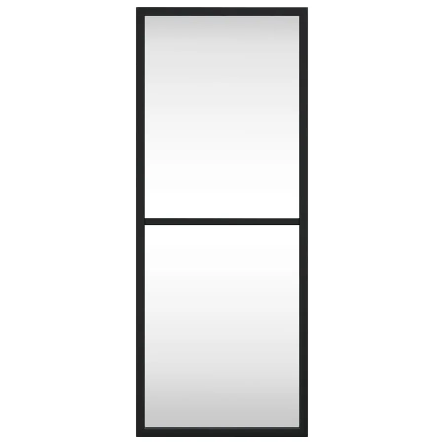 Miroir mural noir 20x50 cm rectangulaire fer - 3