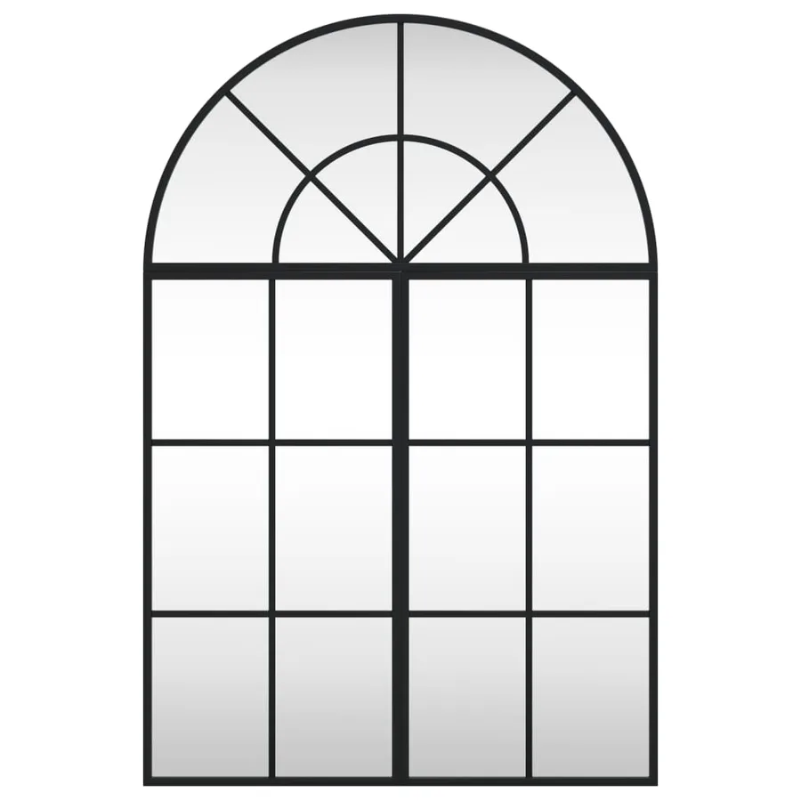 Miroir mural noir 60x90 cm arche fer - 3