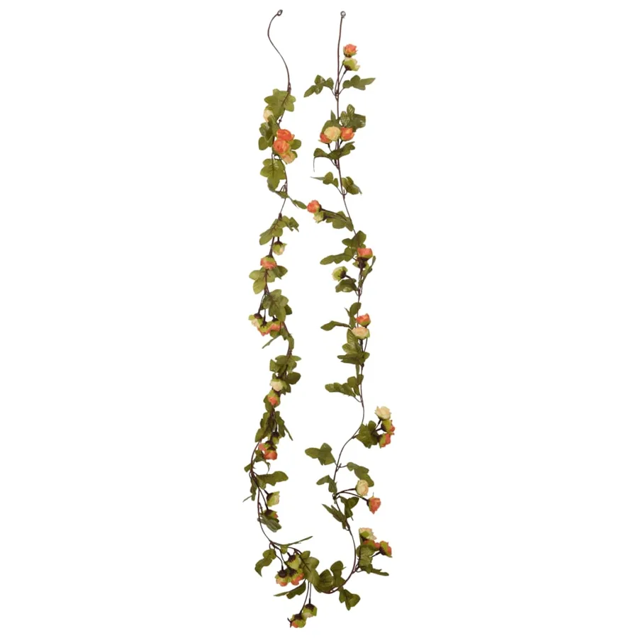 Guirlandes de fleurs 6 pcs rouge vif 215 cm - 4