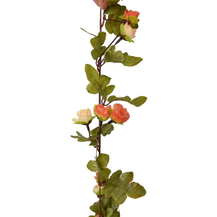 Guirlandes de fleurs 6 pcs rouge vif 215 cm - 6