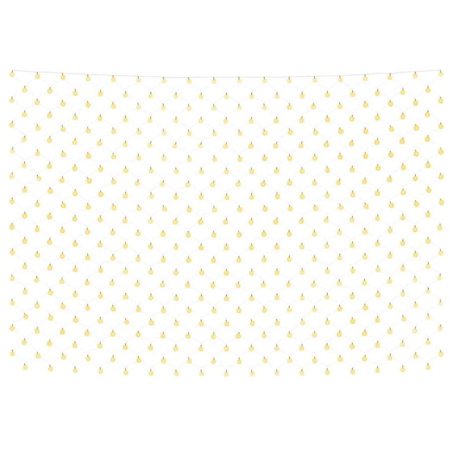Filet lumineux blanc chaud de Noël 4x4 m 544 LED Int/ext - 2