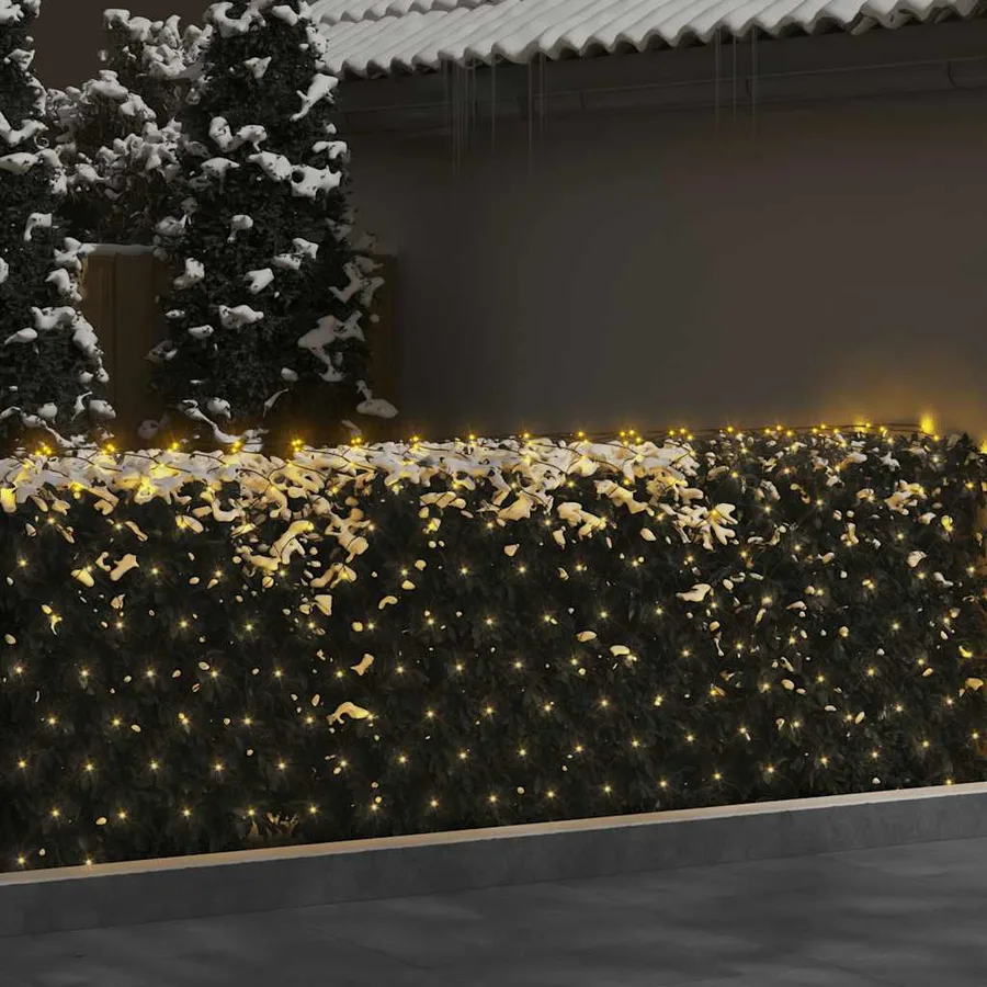 Filet lumineux blanc chaud de Noël 4x4 m 544 LED Int/ext - 3