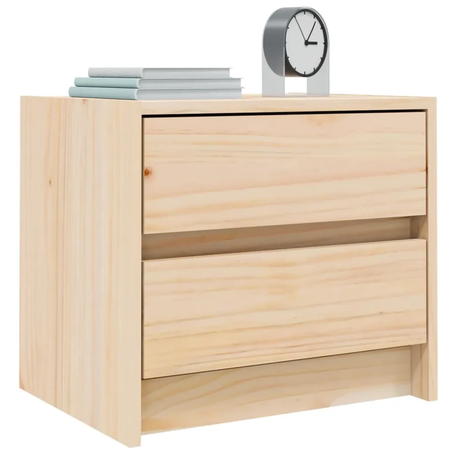 Tables de chevet 2 pcs 40x31x35,5 cm bois de pin massif - 3