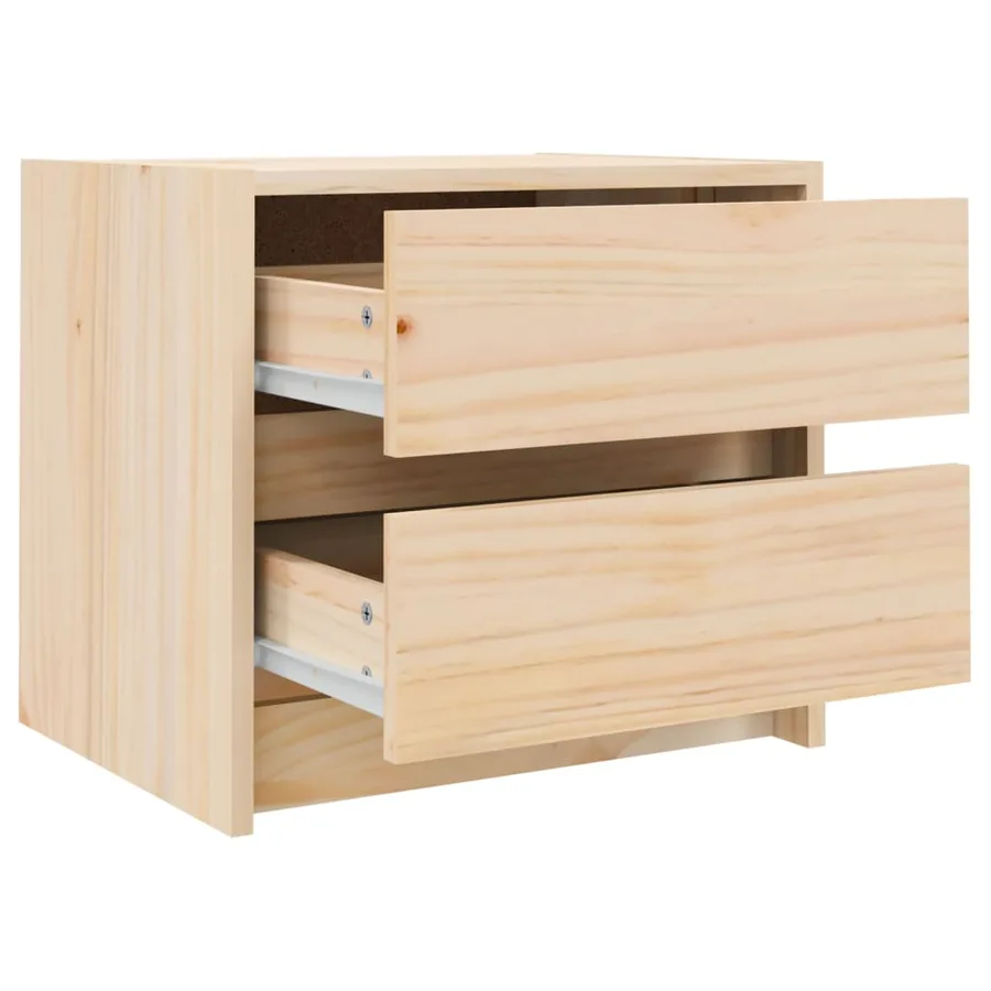 Tables de chevet 2 pcs 40x31x35,5 cm bois de pin massif - 7