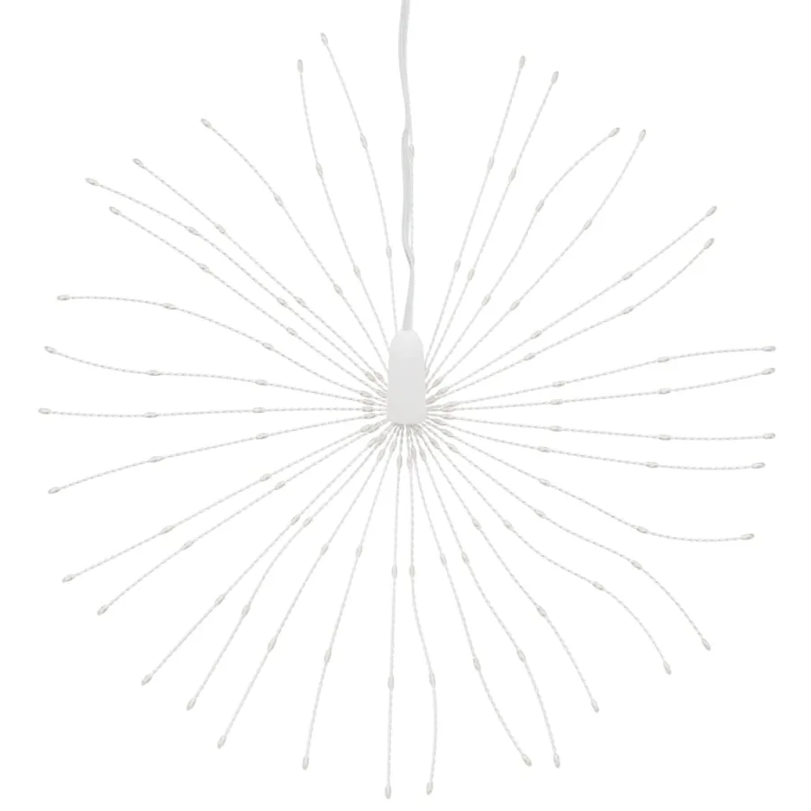 Étoile rayonnante de Noël 140 LED 2 pcs blanc chaud 17 cm - 5