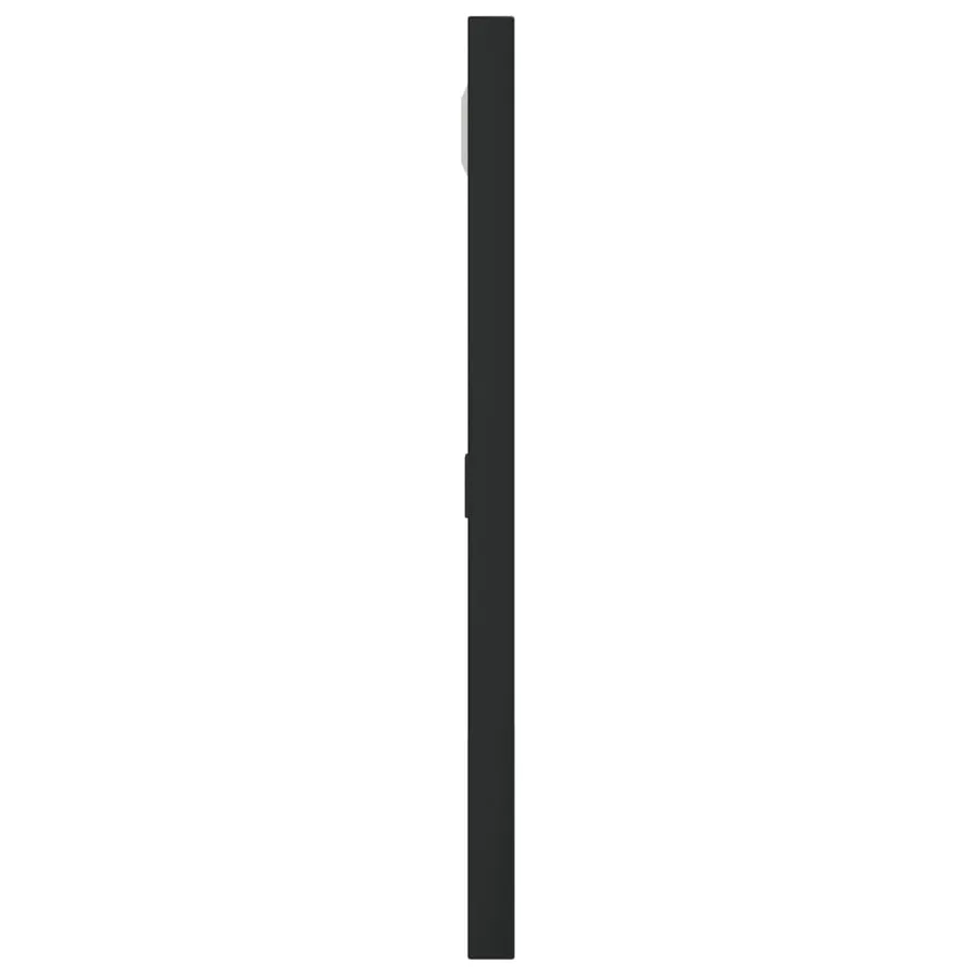 Miroir mural noir 30x30 cm carré fer - 4